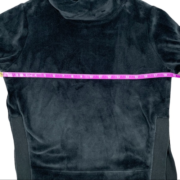 Athleta Double Cozy Fuzzy Funnel Neck Sweatshirt / Sweater | Black | Women’s XXS - Picture 6 of 9